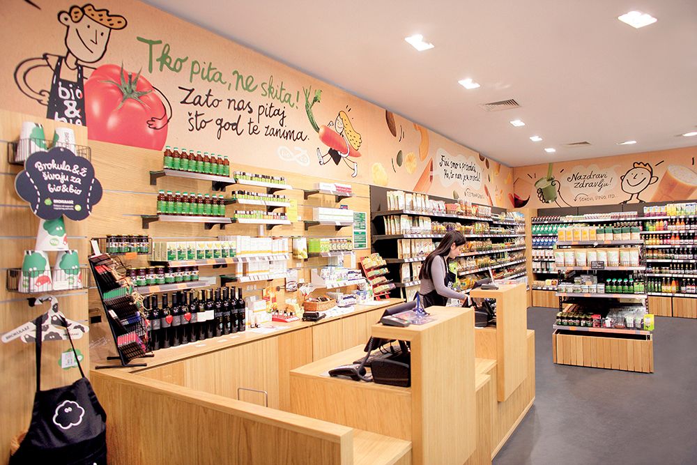 上海品牌策劃公司設(shè)計欣賞 bio&bio 有機食品商店海報設(shè)計店內(nèi)壁紙裝飾設(shè)計8