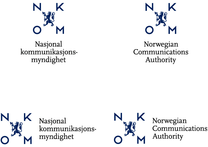 上海標(biāo)志設(shè)計(jì)公司尚略廣告分享：挪威Norwegian通信管理局標(biāo)志設(shè)計(jì)品牌設(shè)計(jì)2-字體組合設(shè)計(jì)