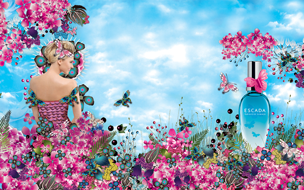 上海廣告設計公司設計佳作分享 ESCADA 香水春夏版海報設計7