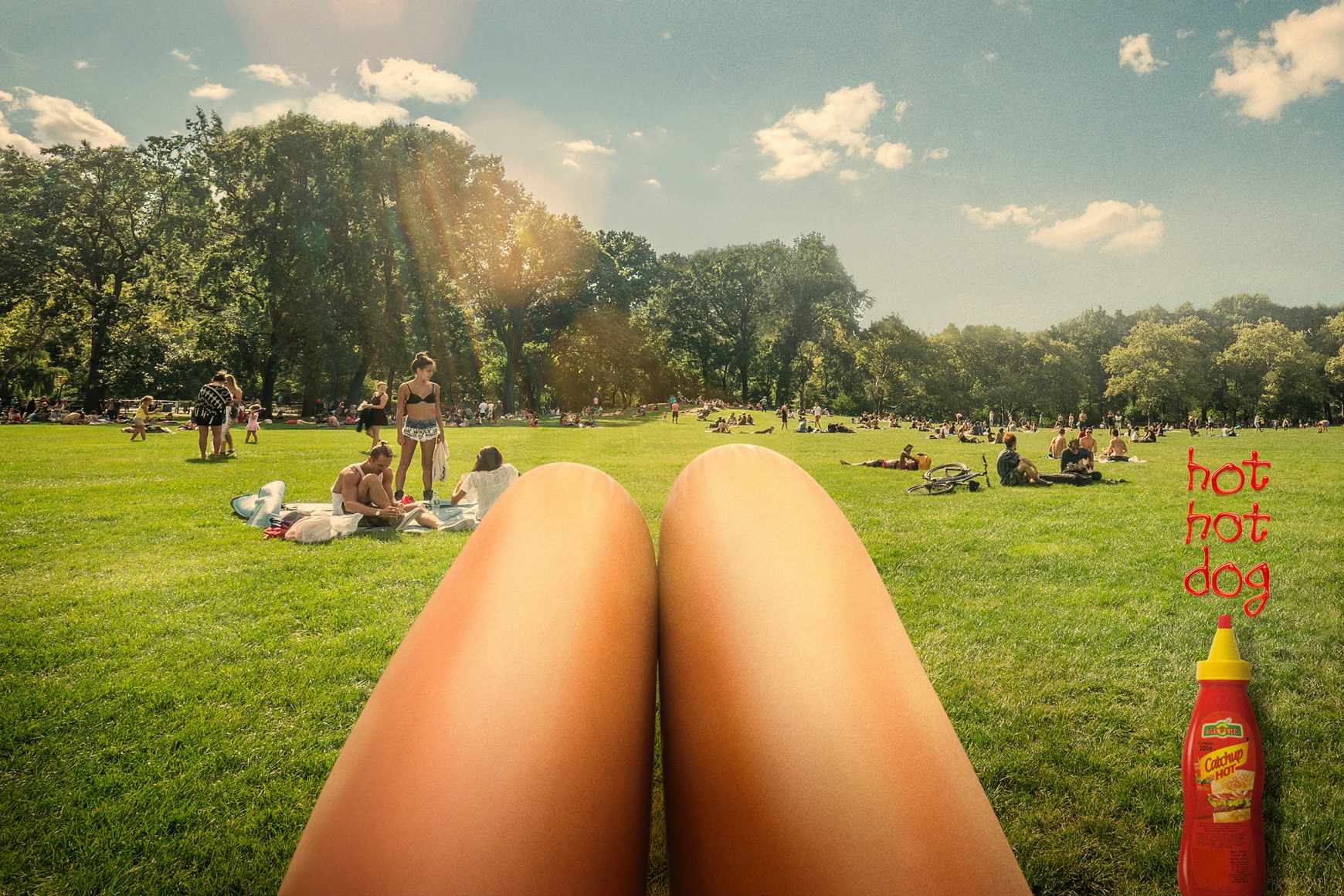 Mettre 熱狗香腸平面廣告創(chuàng)意設(shè)計(jì)-上海廣告設(shè)計(jì)公司國外廣告推薦3-公園篇