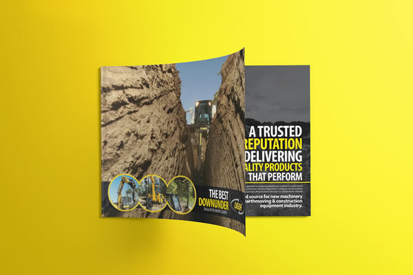 上海畫冊設(shè)計公司尚略分享：澳大利亞Digga工程機械宣傳冊設(shè)計1-封面設(shè)計