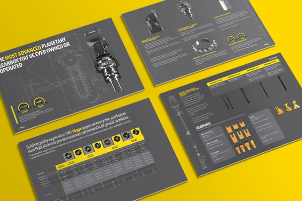 上海畫冊設(shè)計公司尚略分享：澳大利亞Digga工程機械宣傳冊設(shè)計8-內(nèi)頁設(shè)計