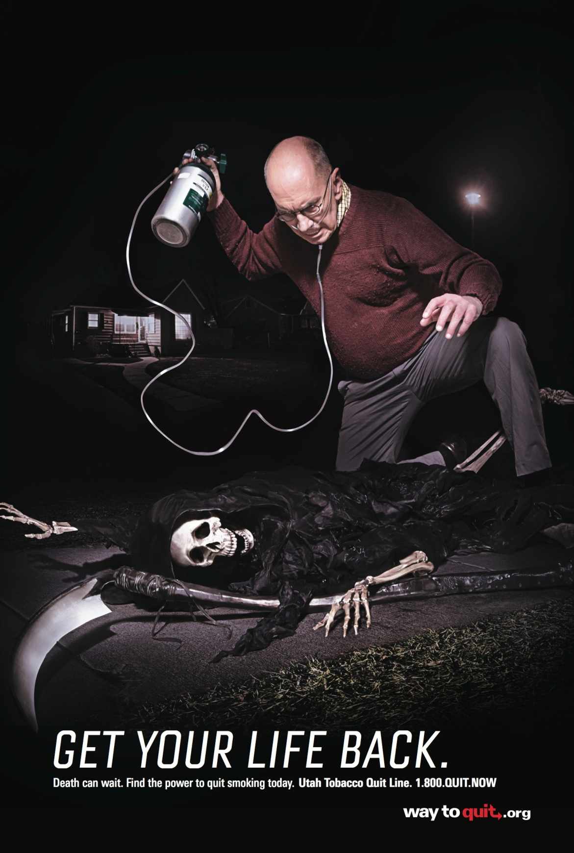 上海廣告設(shè)計(jì)公司分享-Utah戒煙公益平面廣告創(chuàng)意設(shè)計(jì)骷髏篇2