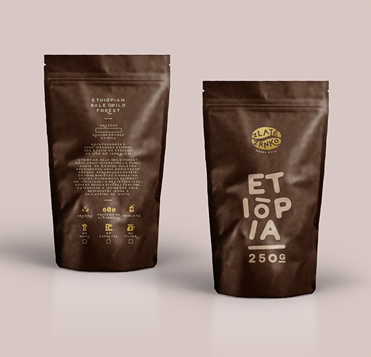 上海包裝設(shè)計(jì)公司分享Zlaté Zrnko烘培咖啡包裝設(shè)計(jì)3