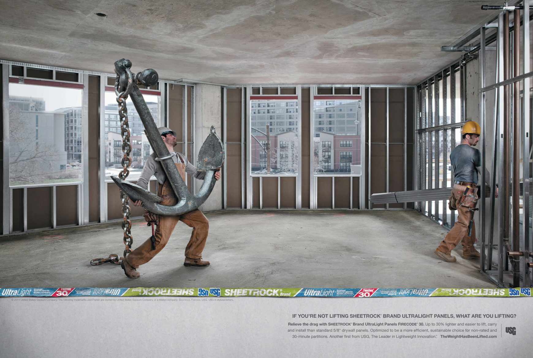 尚略廣告設計公司分享 USG 建筑材料公司平面廣告創(chuàng)意設計4