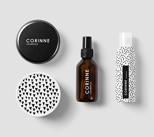 Corinne 黑白護(hù)膚化妝品包裝設(shè)計(jì)-上海包裝設(shè)計(jì)公司國(guó)外包裝設(shè)計(jì)欣賞1