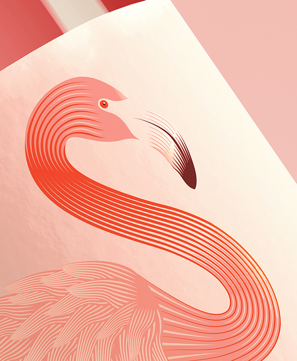 上海包裝設(shè)計公司設(shè)計欣賞：火烈鳥玫瑰酒包裝設(shè)計10