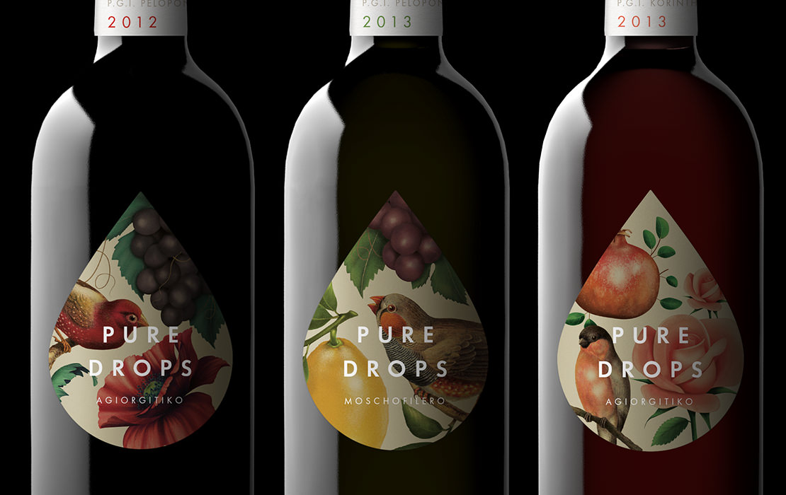 Pure Drops 紅酒包裝設(shè)計(jì)插畫版-上海包裝設(shè)計(jì)公司國外包裝設(shè)計(jì)欣賞2