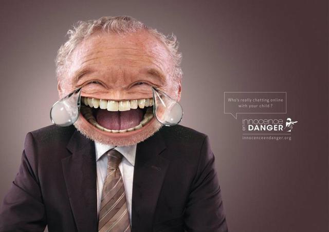 Innocence en Danger非盈利組織平面廣告1-上海廣告設計公司 http://www.907632.com/