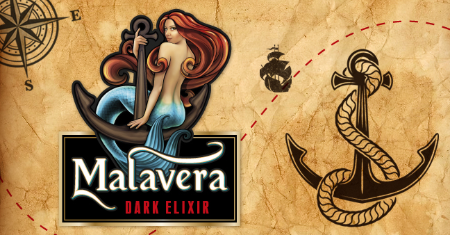 國外包裝設(shè)計欣賞-malavera白蘭地酒包裝設(shè)計美人魚篇-上海品牌策劃與包裝設(shè)計公司分享2-酒標(biāo)元素設(shè)計