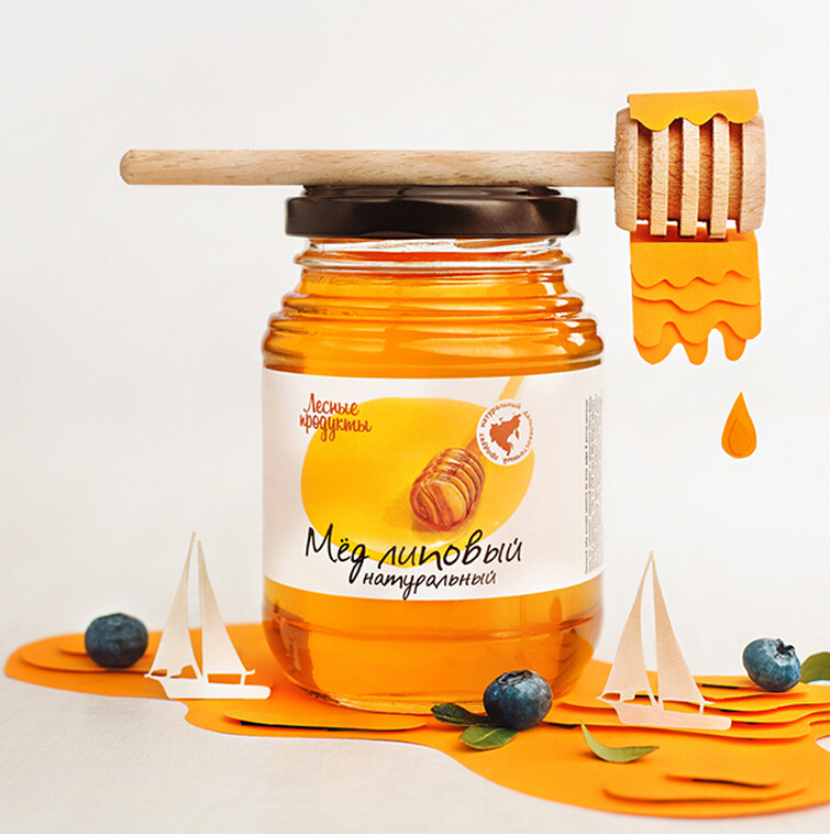 Paper honey 天然蜂蜜包裝設(shè)計(jì)海報(bào)設(shè)計(jì)0