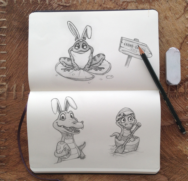 Toffifee 妃巧克力與杏仁奶油夾心軟糖鱷魚兔子小雞手繪卡通形象設(shè)計(jì)2