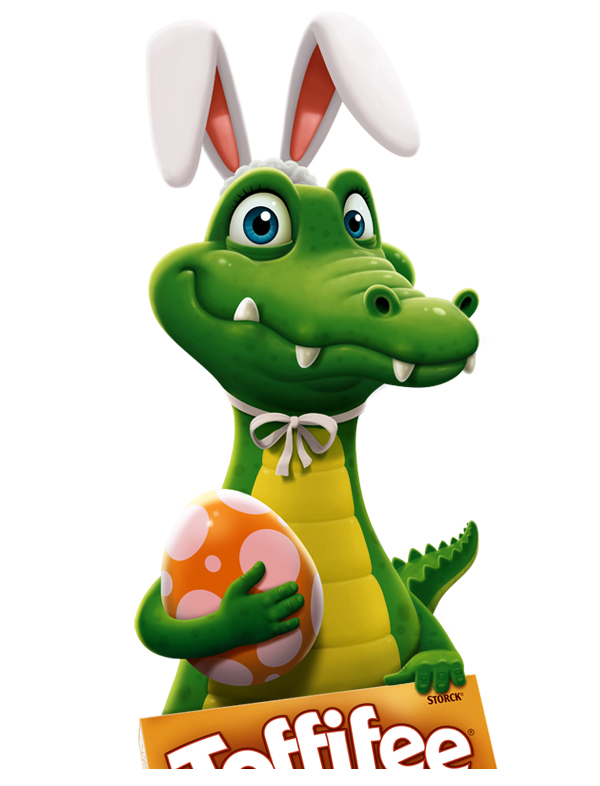 Toffifee 妃巧克力與杏仁奶油夾心軟糖鱷魚卡通形象設(shè)計(jì)4