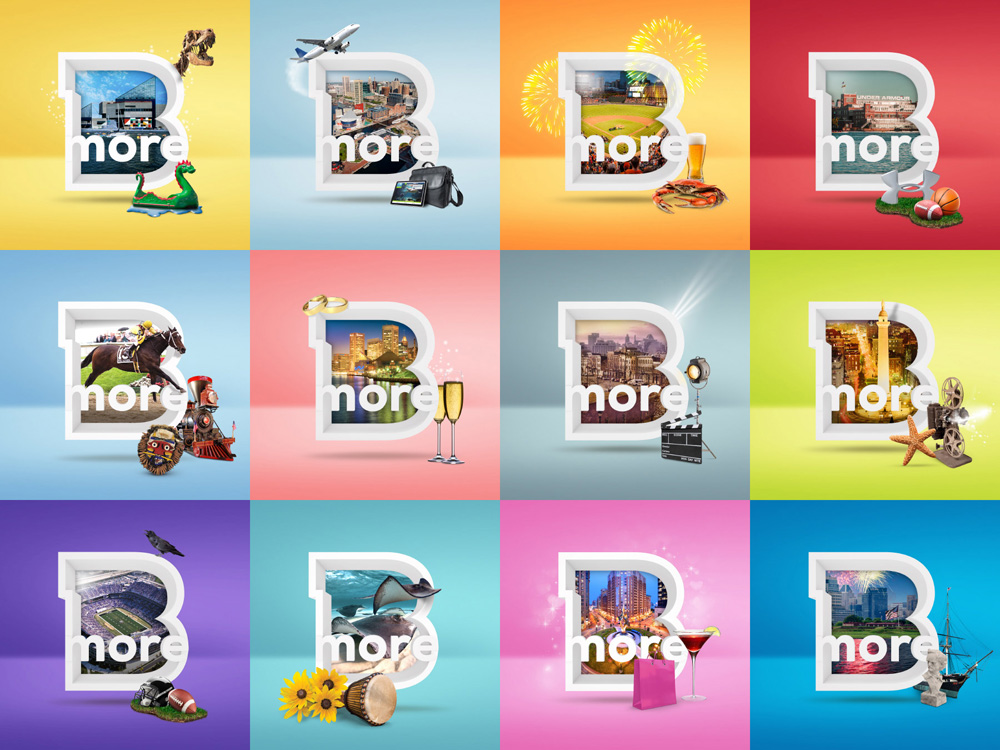 巴爾的摩旅游城市品牌VI形象設(shè)計(jì)平面廣告設(shè)計(jì)5