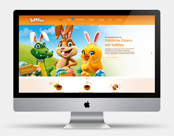 Toffifee 妃巧克力與杏仁奶油夾心軟糖鱷魚網(wǎng)站設(shè)計(jì)