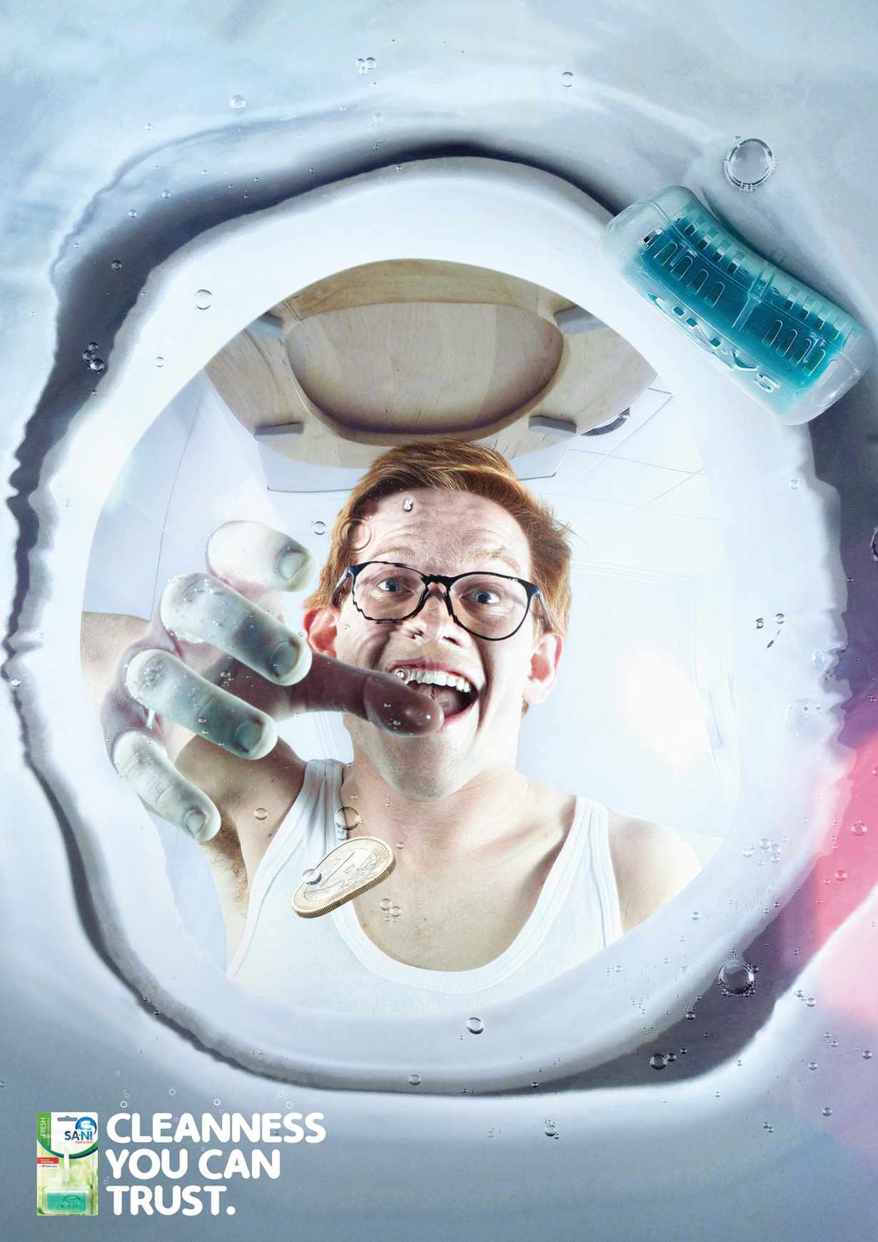 Sani:馬桶清潔劑創(chuàng)意平面廣告設(shè)計-上海廣告設(shè)計公司尚略推薦3