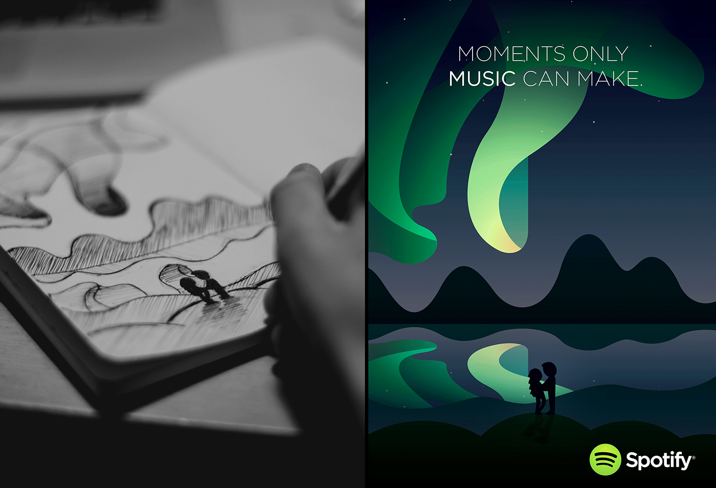 Spotify音樂網(wǎng)站平臺(tái)手繪矢量插畫廣告海報(bào)設(shè)計(jì)-上海廣告設(shè)計(jì)公司佳作欣賞2 Spotify音樂網(wǎng)站平臺(tái)手繪矢量插畫廣告海報(bào)設(shè)計(jì)-上海廣告設(shè)計(jì)公司佳作欣賞2