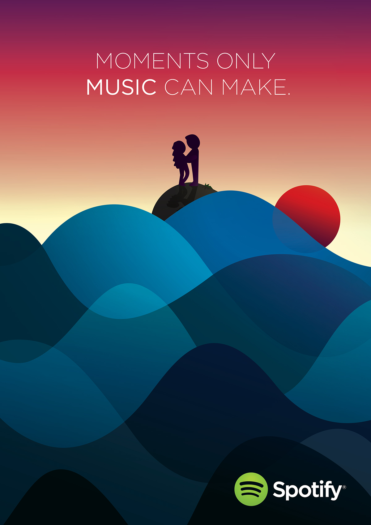 Spotify音樂網(wǎng)站平臺(tái)手繪矢量插畫廣告海報(bào)設(shè)計(jì)-上海廣告設(shè)計(jì)公司佳作欣賞4 Spotify音樂網(wǎng)站平臺(tái)手繪矢量插畫廣告海報(bào)設(shè)計(jì)-上海廣告設(shè)計(jì)公司佳作欣賞4