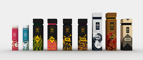 越南CHI?U涼席禮品裝標(biāo)志與包裝設(shè)計(jì)4