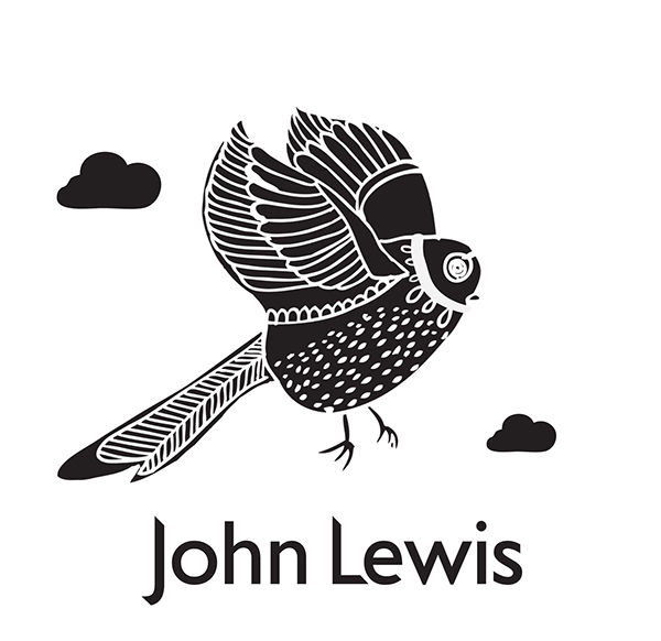 John Lewis 快遞包裝箱-鳥兒標(biāo)志設(shè)計(jì)1