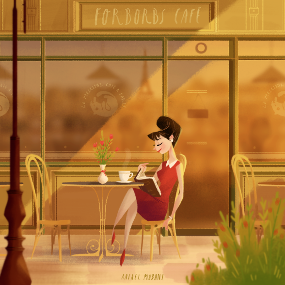 上海平面設計公司欣賞美麗時刻漂亮插畫設計3