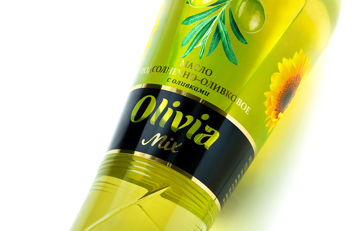 上海食用油包裝設(shè)計公司分享 Olivia橄欖油葵花籽油包裝設(shè)計1