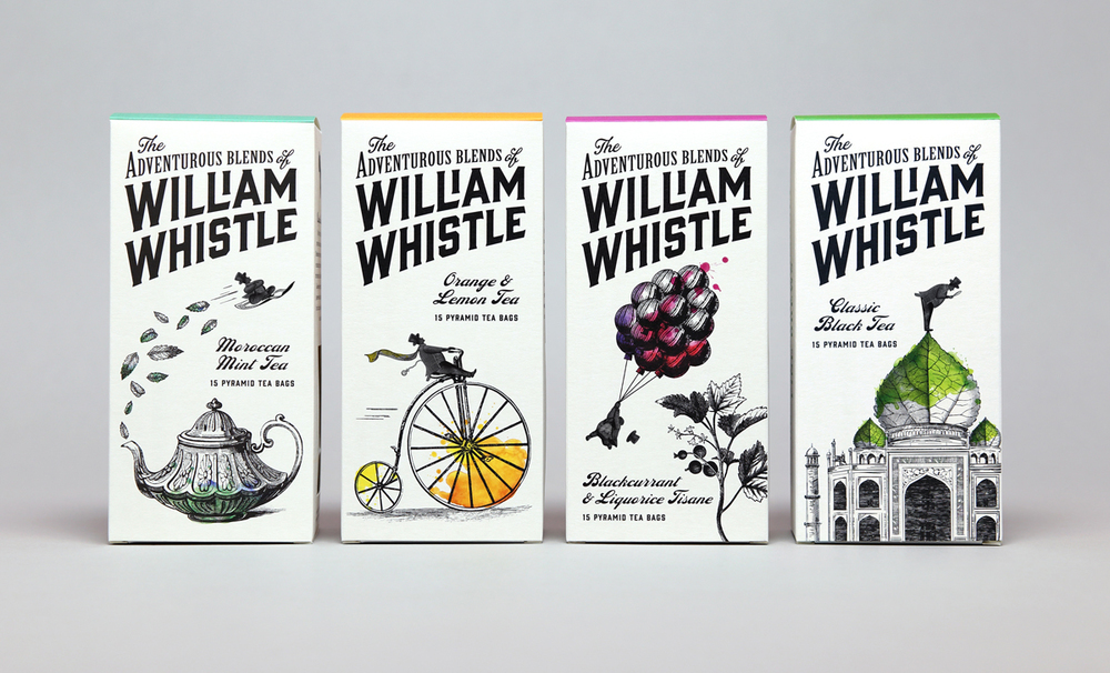William Whistle 茶葉和咖啡品牌包裝設計1 William Whistle 茶葉和咖啡品牌包裝設計1