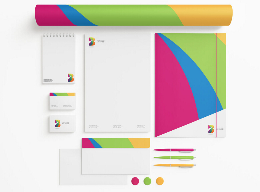 Bay Blades 體育俱樂部B字母品牌VI形象設(shè)計(jì)6