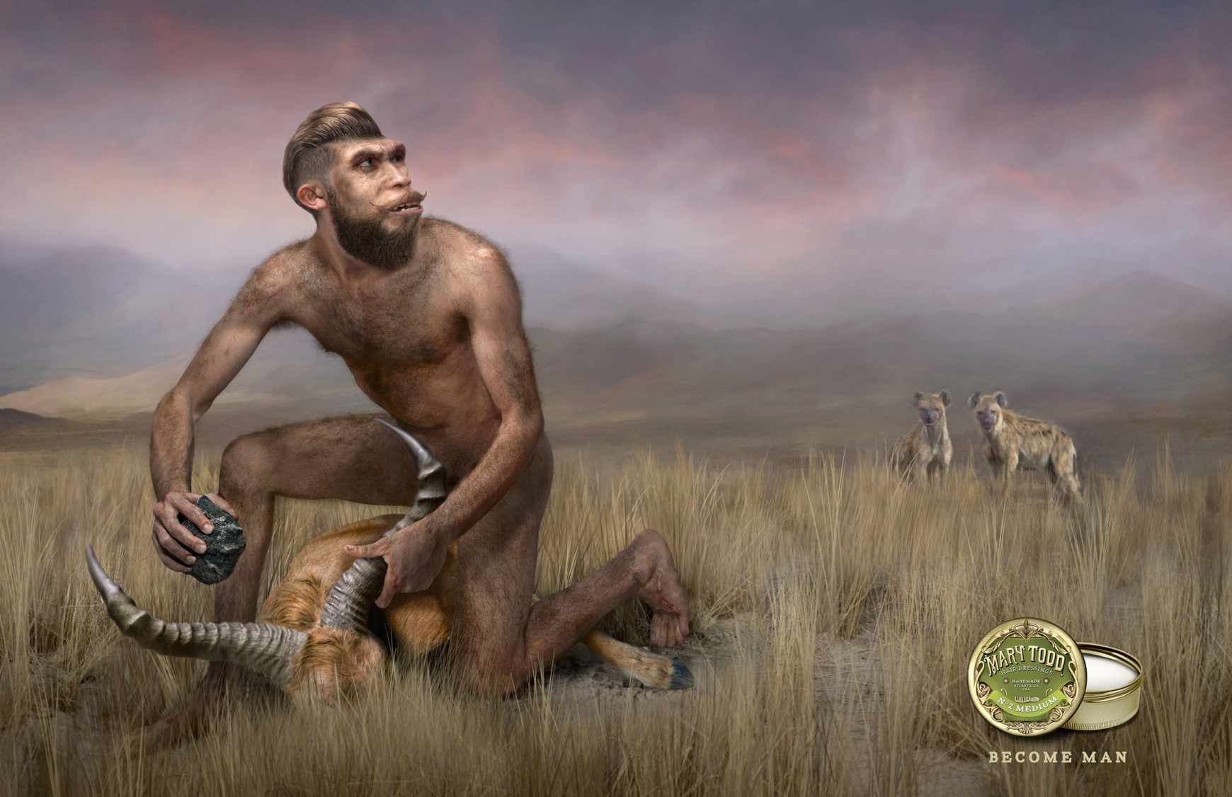 Mary Todd 美容化妝品創(chuàng)意平面廣告設(shè)計野人獵手篇-上海廣告設(shè)計公司廣告欣賞1