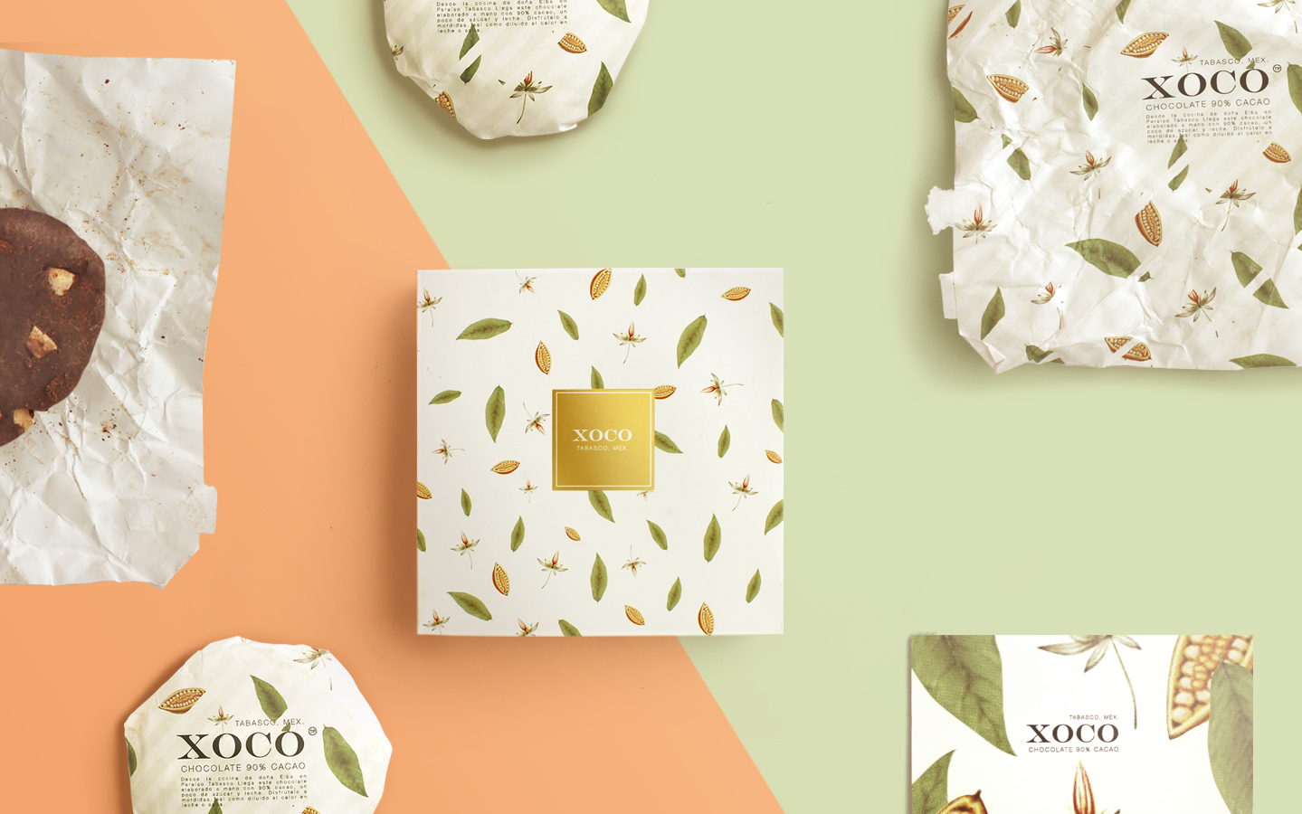 7.墨西哥XOCO巧克力葉子版包裝設(shè)計(jì)