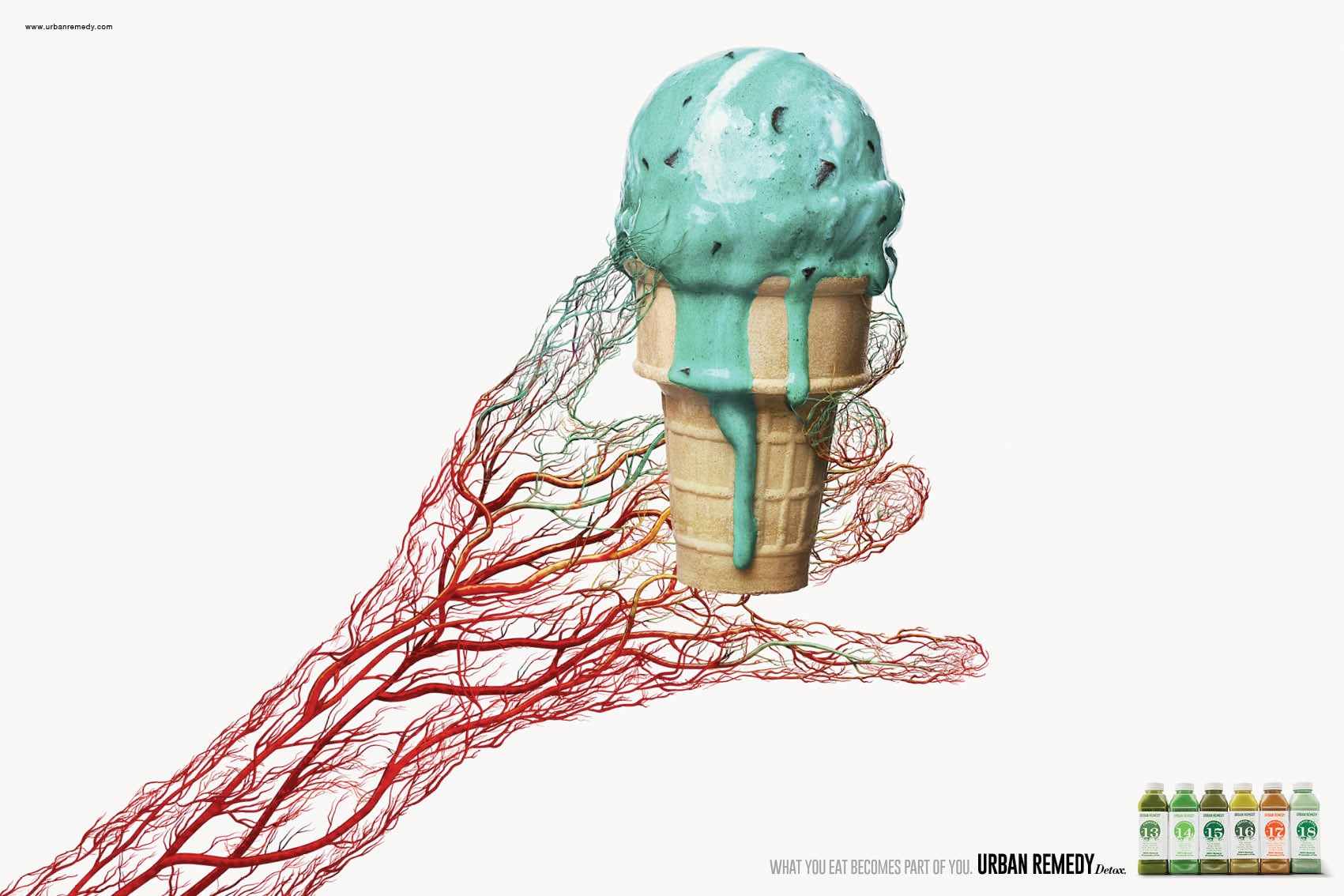 Urban Remedy 健康食品配送公司平面廣告創(chuàng)意設計之拒絕垃圾食品2-冰淇淋 Urban Remedy 健康食品配送公司平面廣告創(chuàng)意設計之拒絕垃圾食品2-冰淇淋