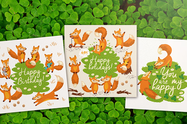 上海平面設計公司分享：狐貍卡通形象設計插畫設計3