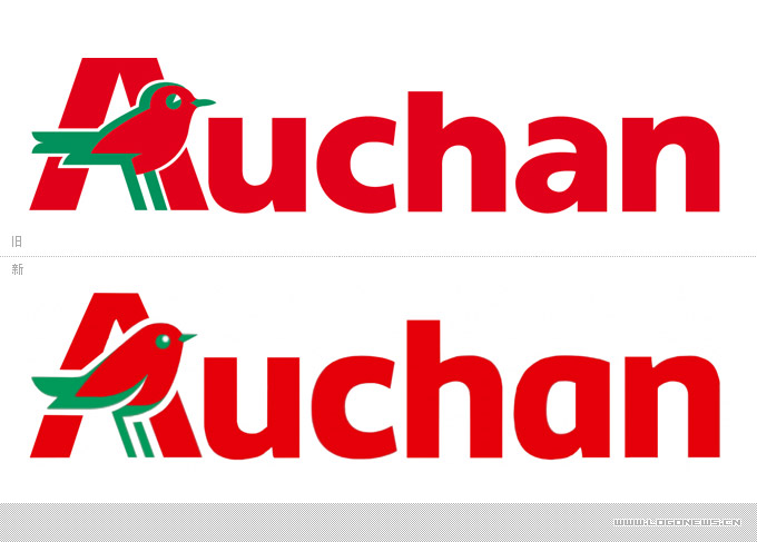 4.法國(guó)auchan歐尚超市集團(tuán)標(biāo)志更新設(shè)計(jì)-新舊logo對(duì)比 4.法國(guó)auchan歐尚超市集團(tuán)標(biāo)志更新設(shè)計(jì)-新舊logo對(duì)比