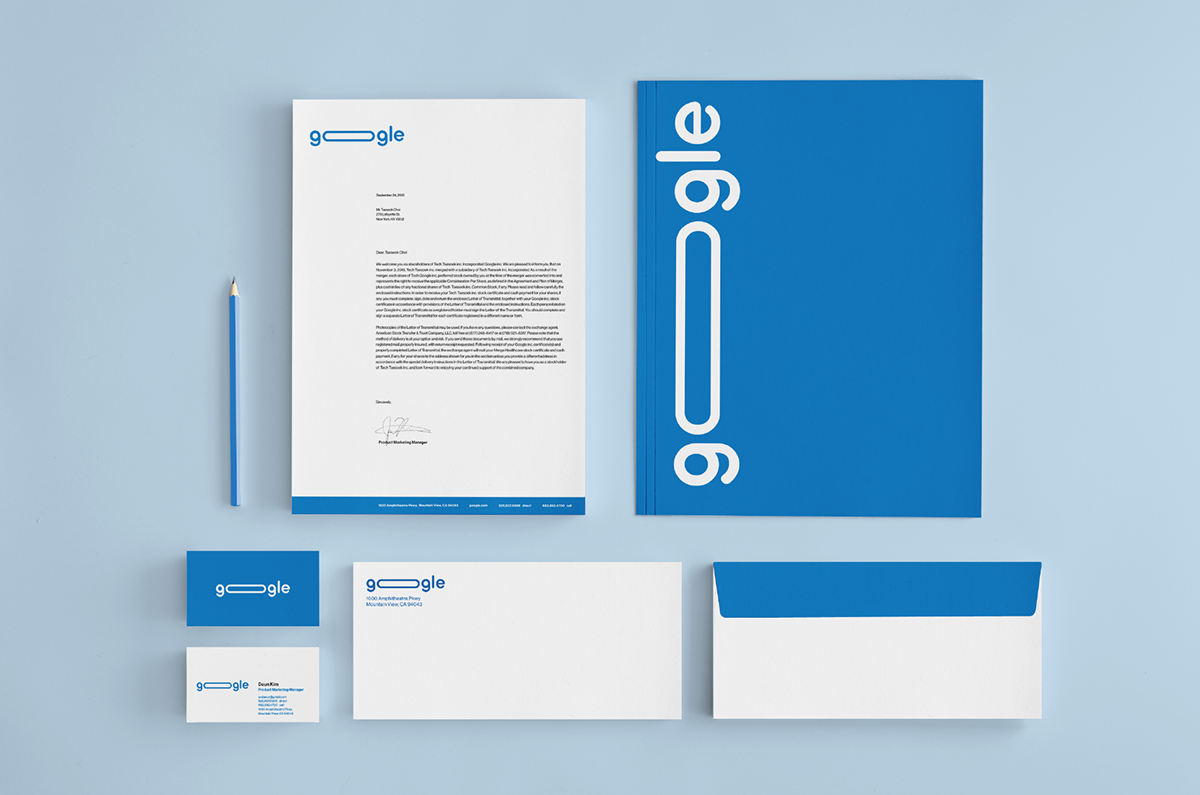 Google谷歌品牌VI形象再設(shè)計3-辦公用品設(shè)計-名片信封信紙設(shè)計 Google谷歌品牌VI形象再設(shè)計3-辦公用品設(shè)計-名片信封信紙設(shè)計