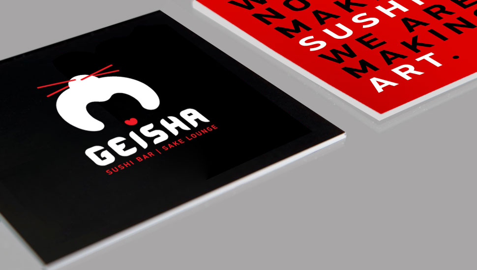 Geisha 藝伎壽司店餐飲logo設計品牌VI設計2