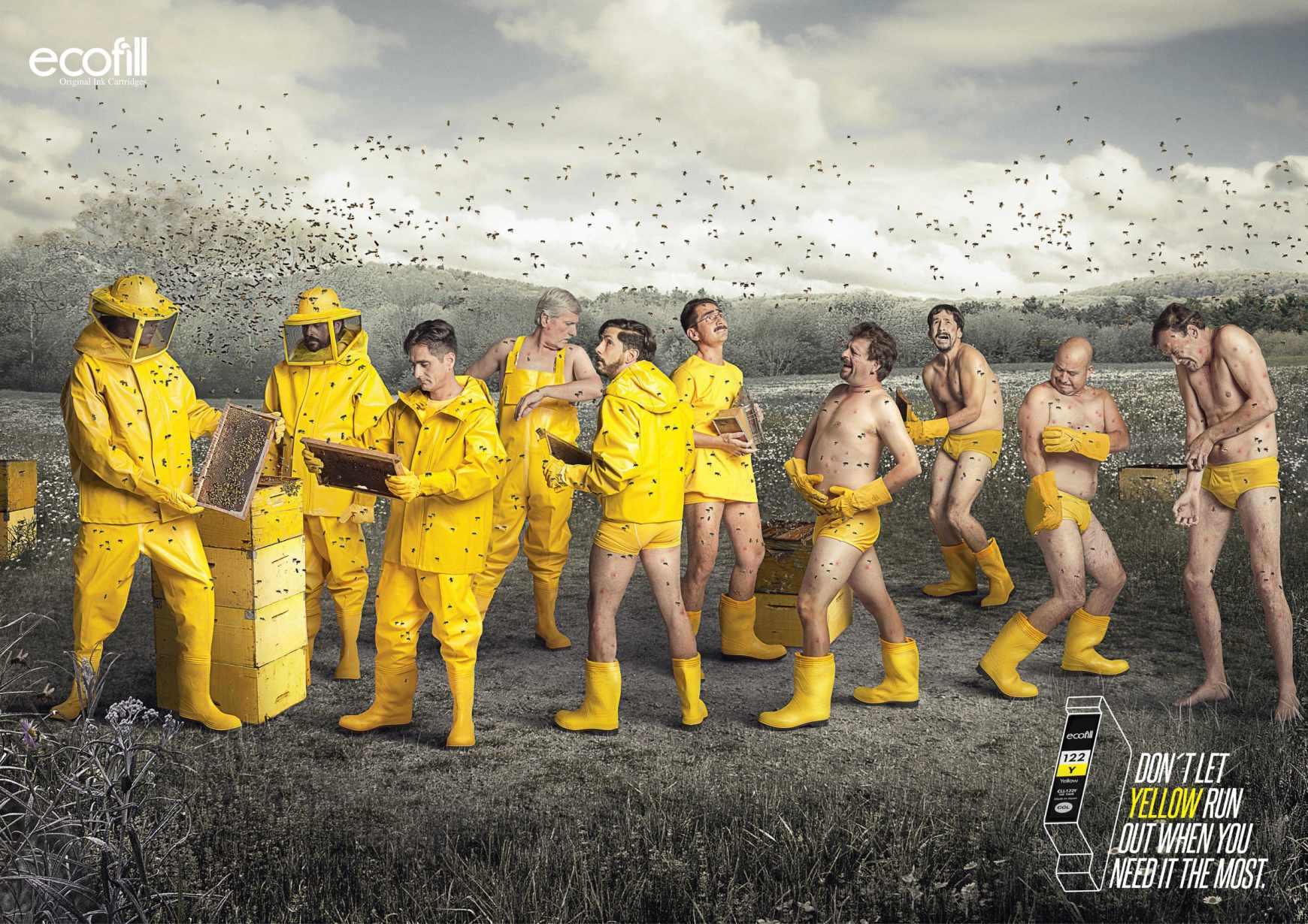 上海廣告設(shè)計公司分享:Ecofill打印機(jī)墨盒顏色篇平面廣告創(chuàng)意設(shè)計-黃色 上海廣告設(shè)計公司分享:Ecofill打印機(jī)墨盒顏色篇平面廣告創(chuàng)意設(shè)計-黃色