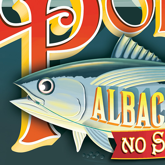 Pole & Line 金槍魚罐頭包裝設(shè)計5-金槍魚包裝插圖設(shè)計 Pole & Line 金槍魚罐頭包裝設(shè)計5-金槍魚包裝插圖設(shè)計