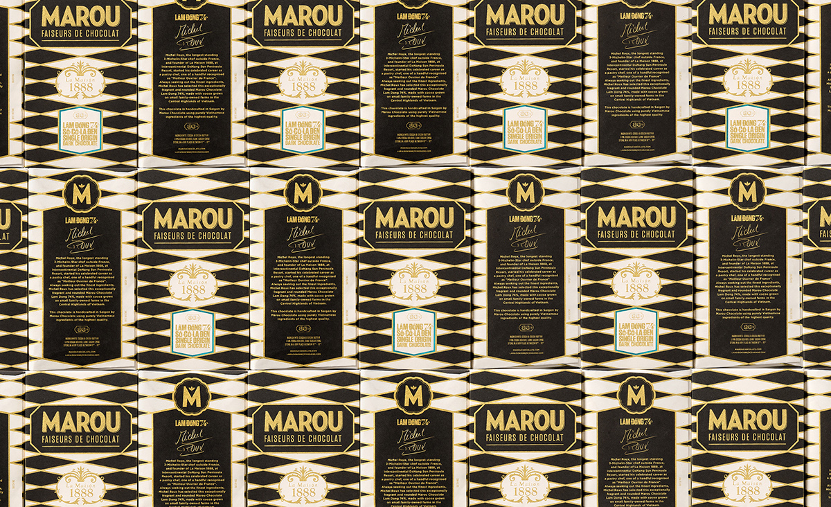 Marou 巧克力燙金包裝設計7