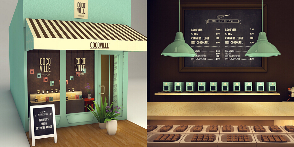 cocoville 冰淇淋巧克力 咖啡餐飲店品牌VI設計SI設計2 cocoville 冰淇淋巧克力 咖啡餐飲店品牌VI設計SI設計2