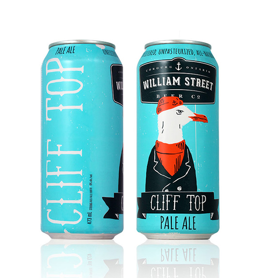 加拿大 William Stree 啤酒海洋人物易拉罐包裝設(shè)計(jì)-上海包裝設(shè)計(jì)公司酒包裝設(shè)計(jì)欣賞1-鳥(niǎo)先生插畫(huà)