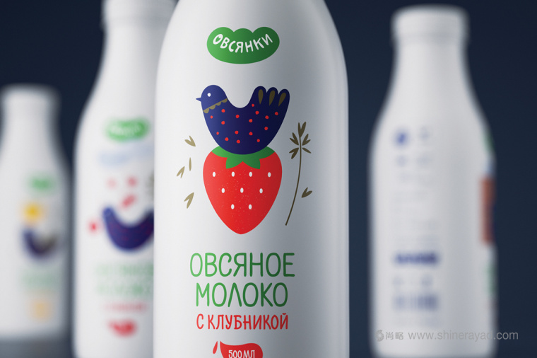 尚略上海包裝設計公司分享Овсянки 燕麥牛奶包裝設計特寫4
