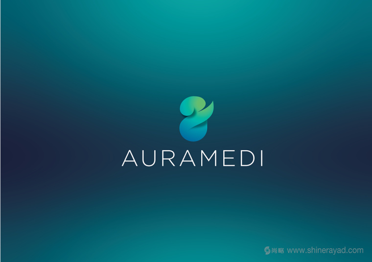 Auramedi美容護(hù)膚品牌化妝品天鵝LOGO設(shè)計(jì)1