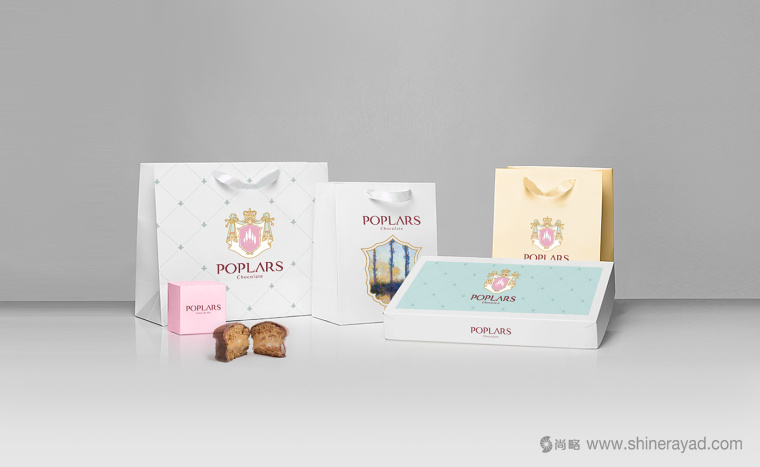 poplars巧克力甜品品牌包裝設計3 poplars巧克力甜品品牌包裝設計3