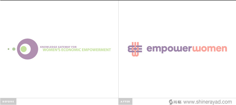 公益機(jī)構(gòu)EmpowerWomen 婦女權(quán)益促進(jìn)會標(biāo)志設(shè)計-新舊標(biāo)志對比 公益機(jī)構(gòu)EmpowerWomen 婦女權(quán)益促進(jìn)會標(biāo)志設(shè)計-新舊標(biāo)志對比