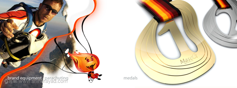 極限運動裝備生產(chǎn)商品牌MASCOT卡通形象小火人吉祥物設計與宣傳廣告設計4