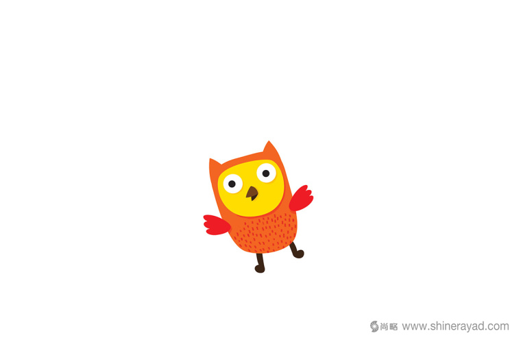 兒童身高尺身高貼紙包裝設計鳥兒插圖設計