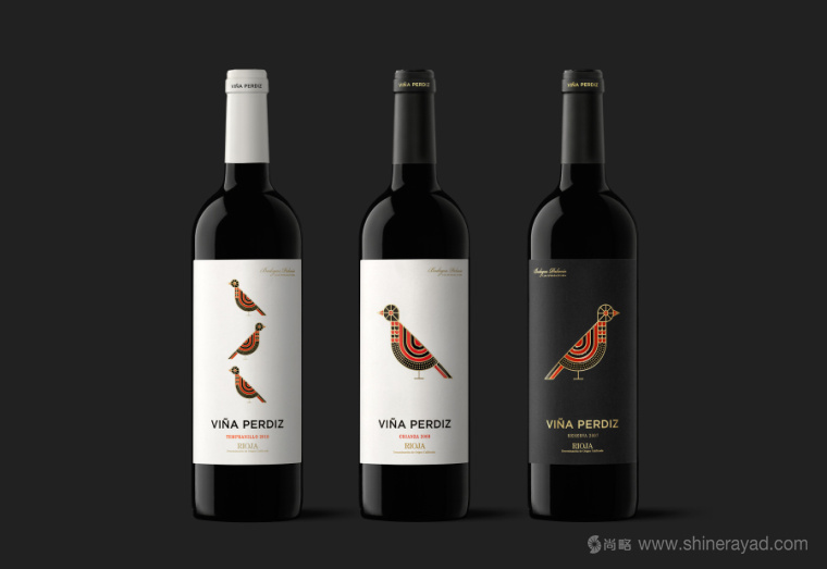Vi?a Perdiz小鳥插畫葡萄酒包裝設計-上海包裝設計公司國外包裝欣賞2
