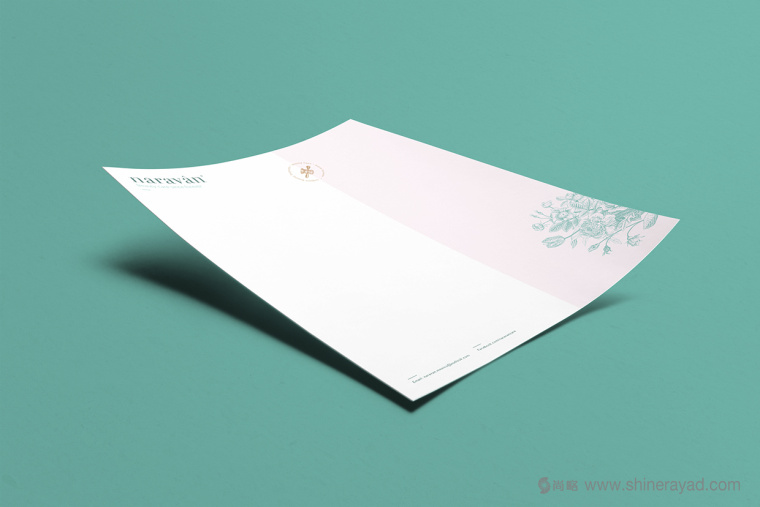 naravan 天然美容保養(yǎng)品護膚品品牌形象設計-信紙設計8 naravan 天然美容保養(yǎng)品護膚品品牌形象設計-信紙設計8