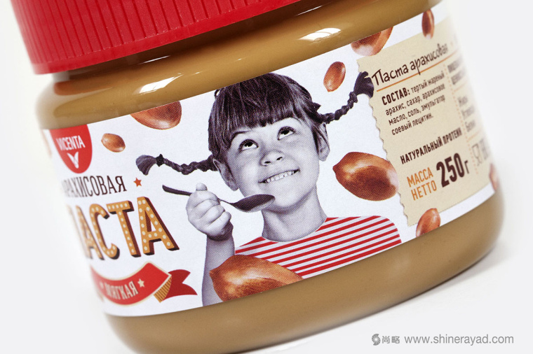 俄羅斯VICENTA兒童風(fēng)格花生醬包裝設(shè)計1-女孩子篇 俄羅斯VICENTA兒童風(fēng)格花生醬包裝設(shè)計1-女孩子篇