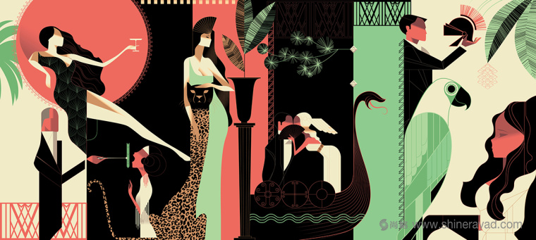 Il Foro Mural 餐廳墻面壁畫(huà)設(shè)計(jì)插畫(huà)設(shè)計(jì)-上海餐飲品牌策劃設(shè)計(jì)公司推薦3